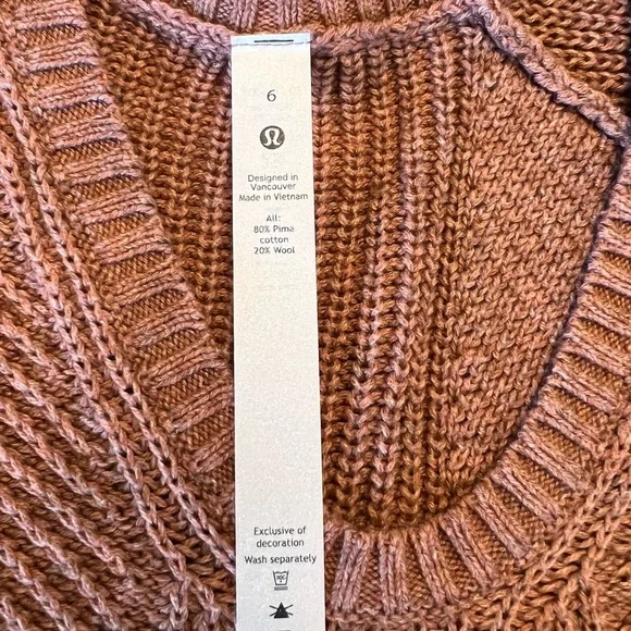 lululemon athletica Pink V-Neck Sweater - Picture 4 of 4